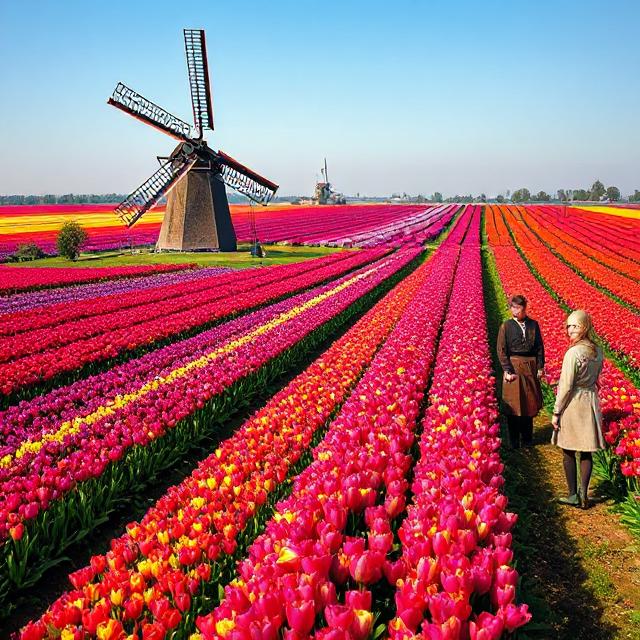 Tulip Fields & Windmills