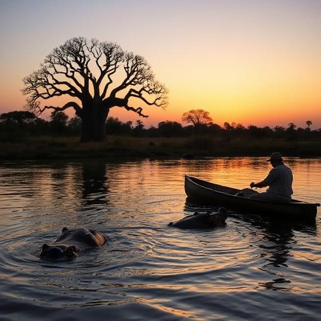 Mana Pools Canoe Safari