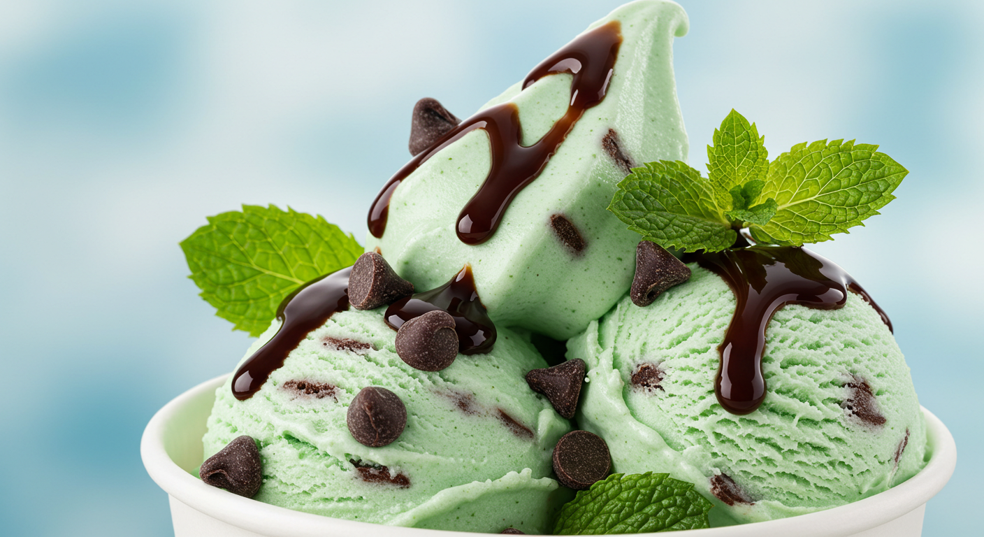 Mint Chocolate Chip Frozen Yogurt