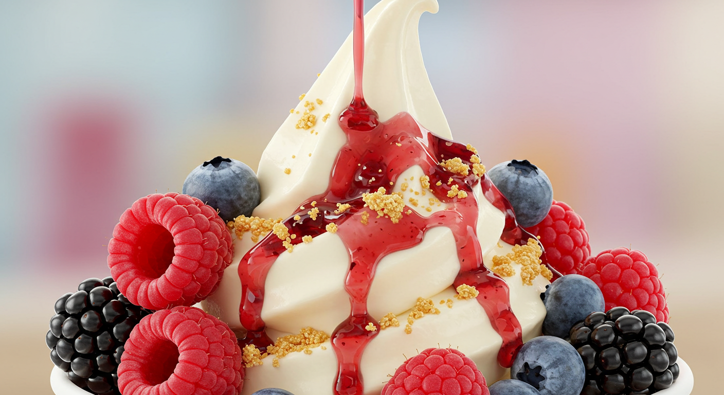 Berry Cheesecake Frozen Yogurt