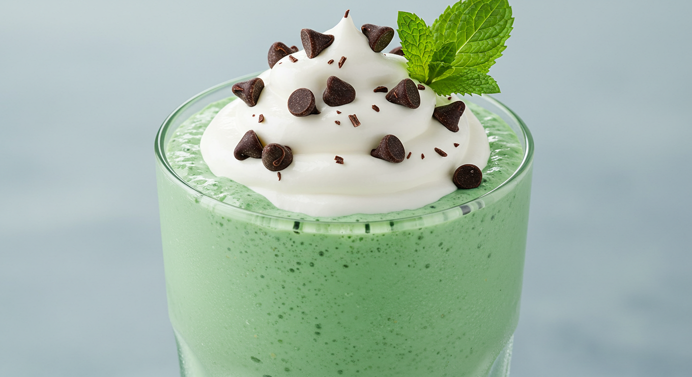 Mint Chocolate Chip Milkshake