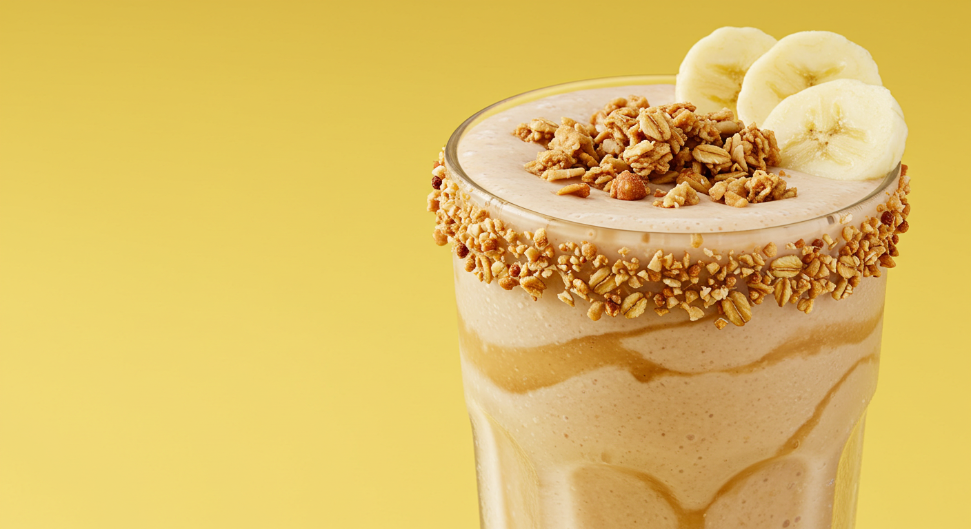 Peanut Butter & Banana Crunch Milkshake