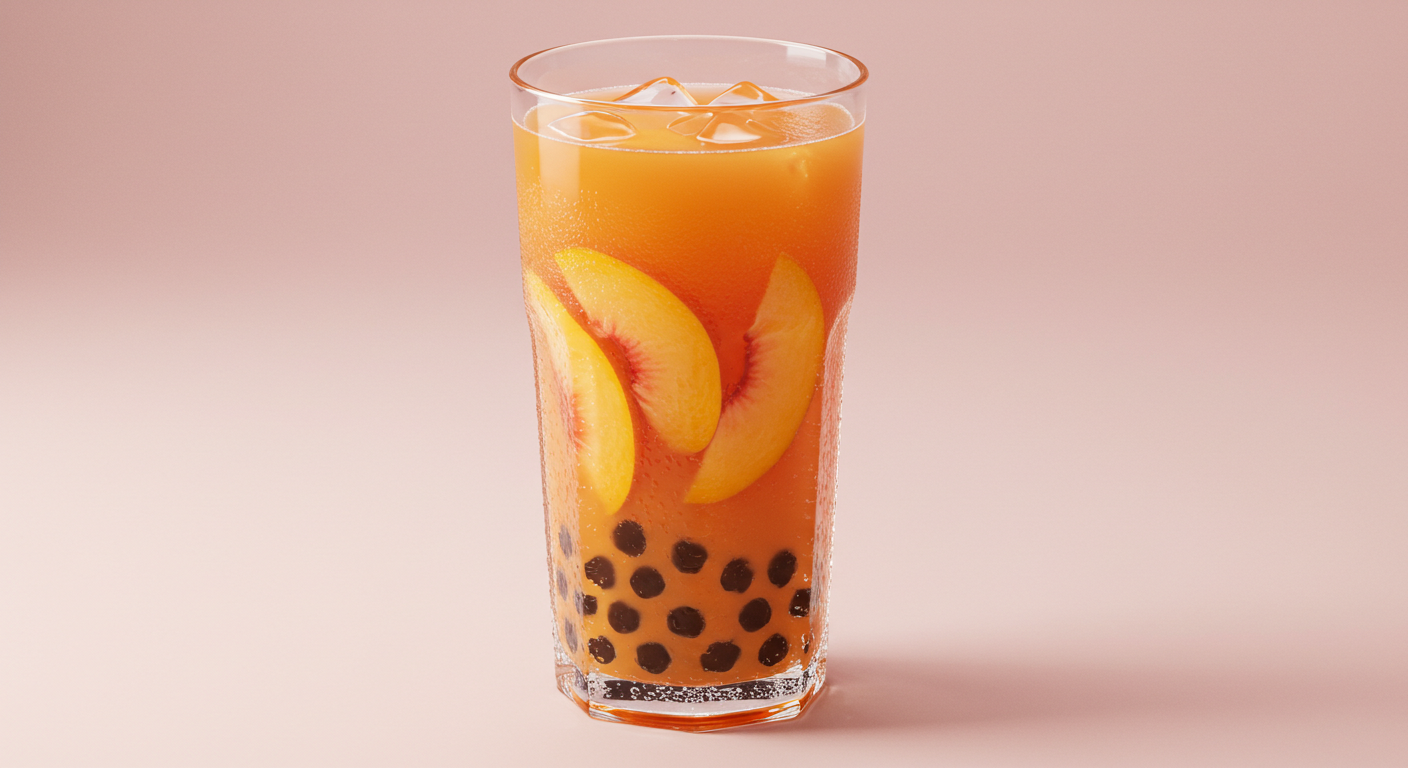 Peach Bubble Tea