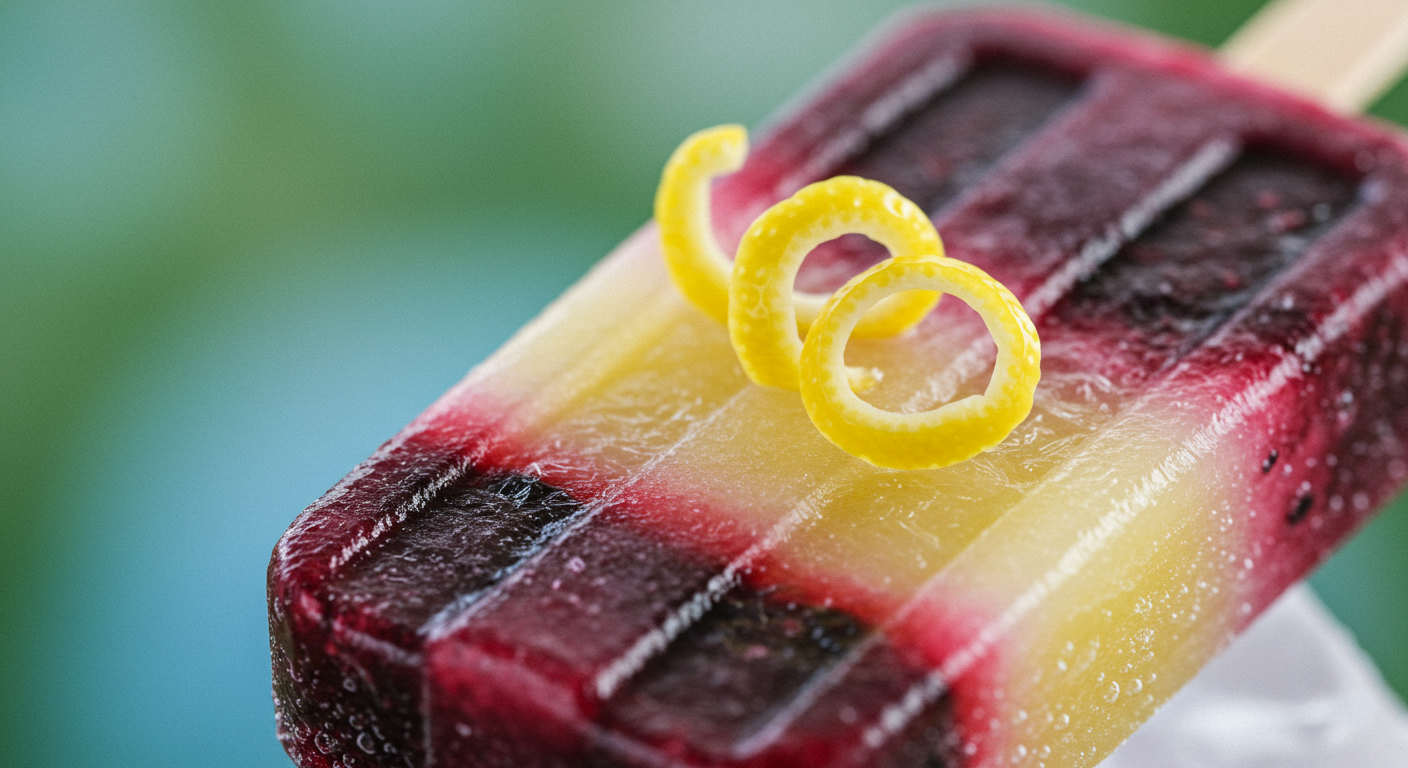 Blackberry Lemon Ice Pop