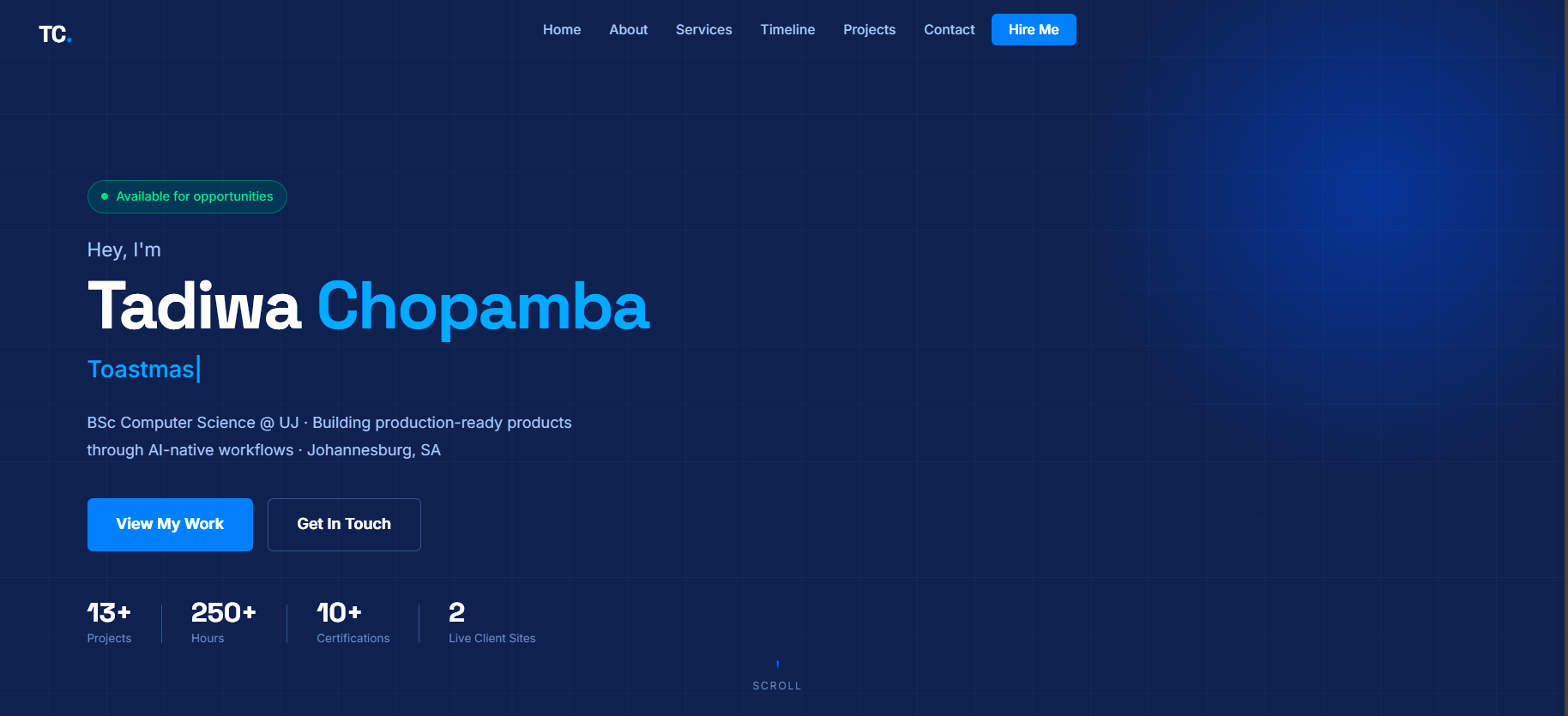 Portfolio V2 — Previous Personal Developer Portfolio Website
